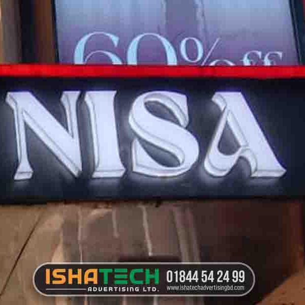 Promotional acrylic letter LED sign boards