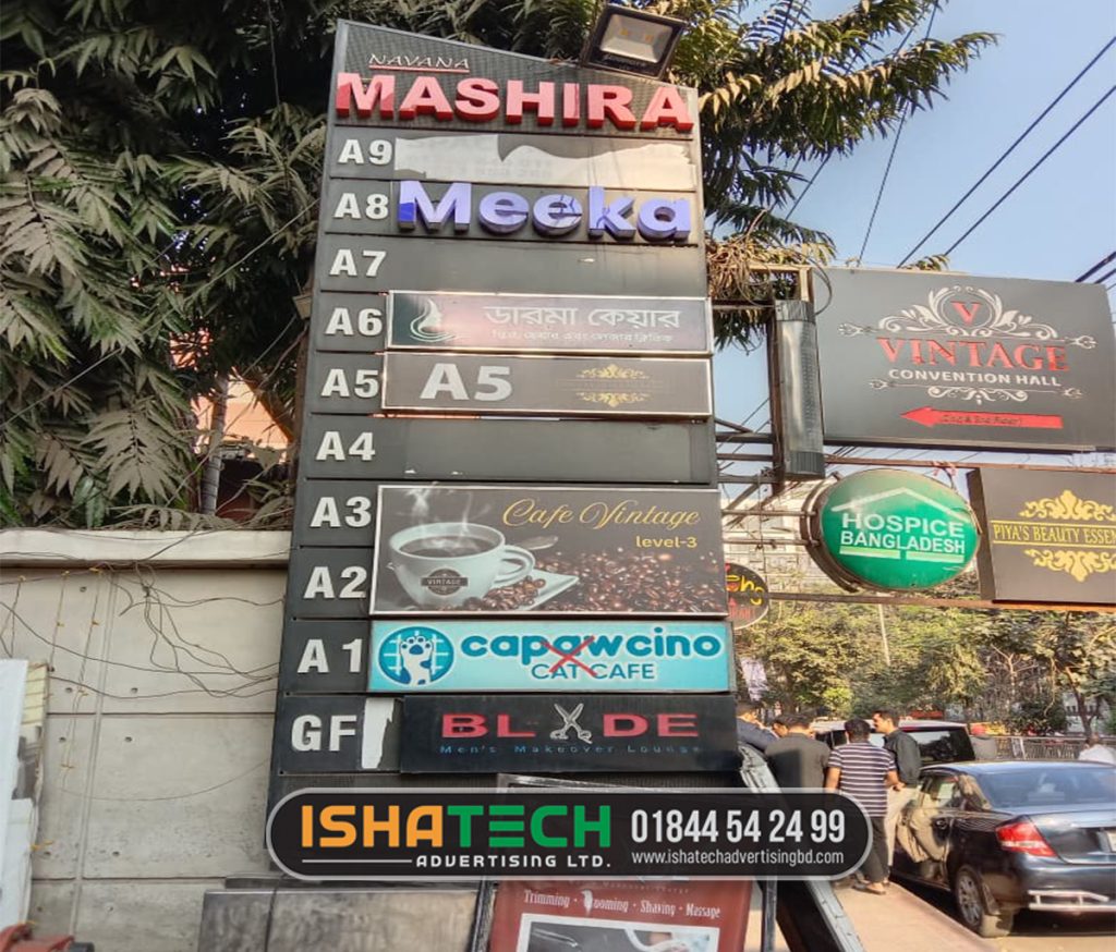 Floor directional signage
