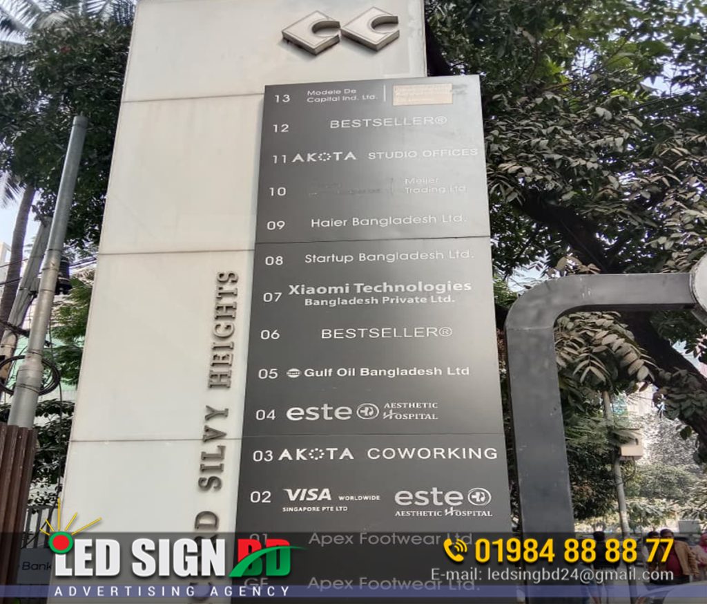 Floor directional signage