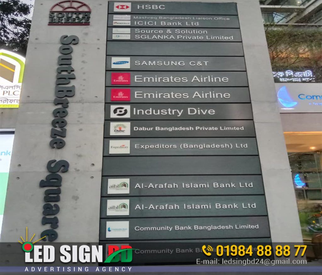 Floor directional signage