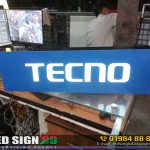 LED Logo for tecno Mobile Showroom