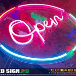Open Directional LED Neon Signage