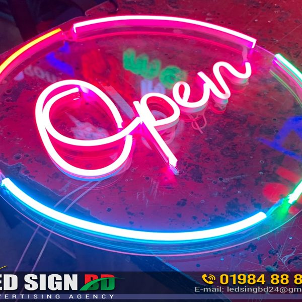 Open Directional LED Neon Signage