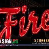 Fire Neon LED Tar LED Sign Boards