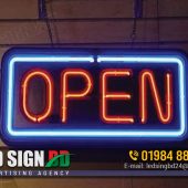 Open Neon Sign Boards